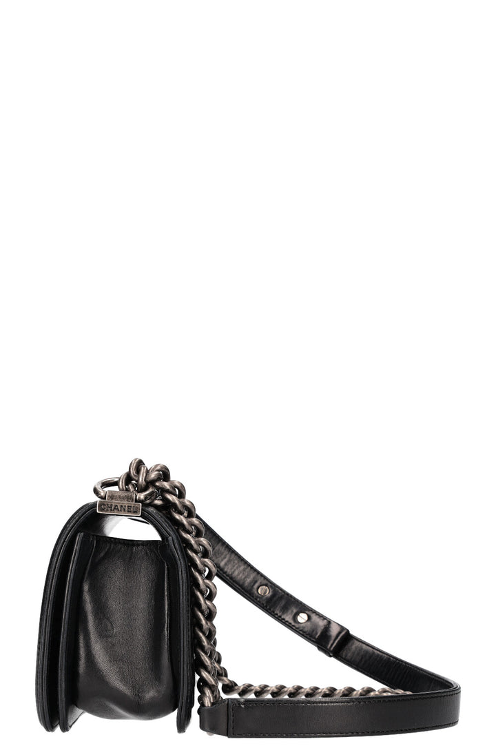 CHANEL Small Boy Bag Stingray Black