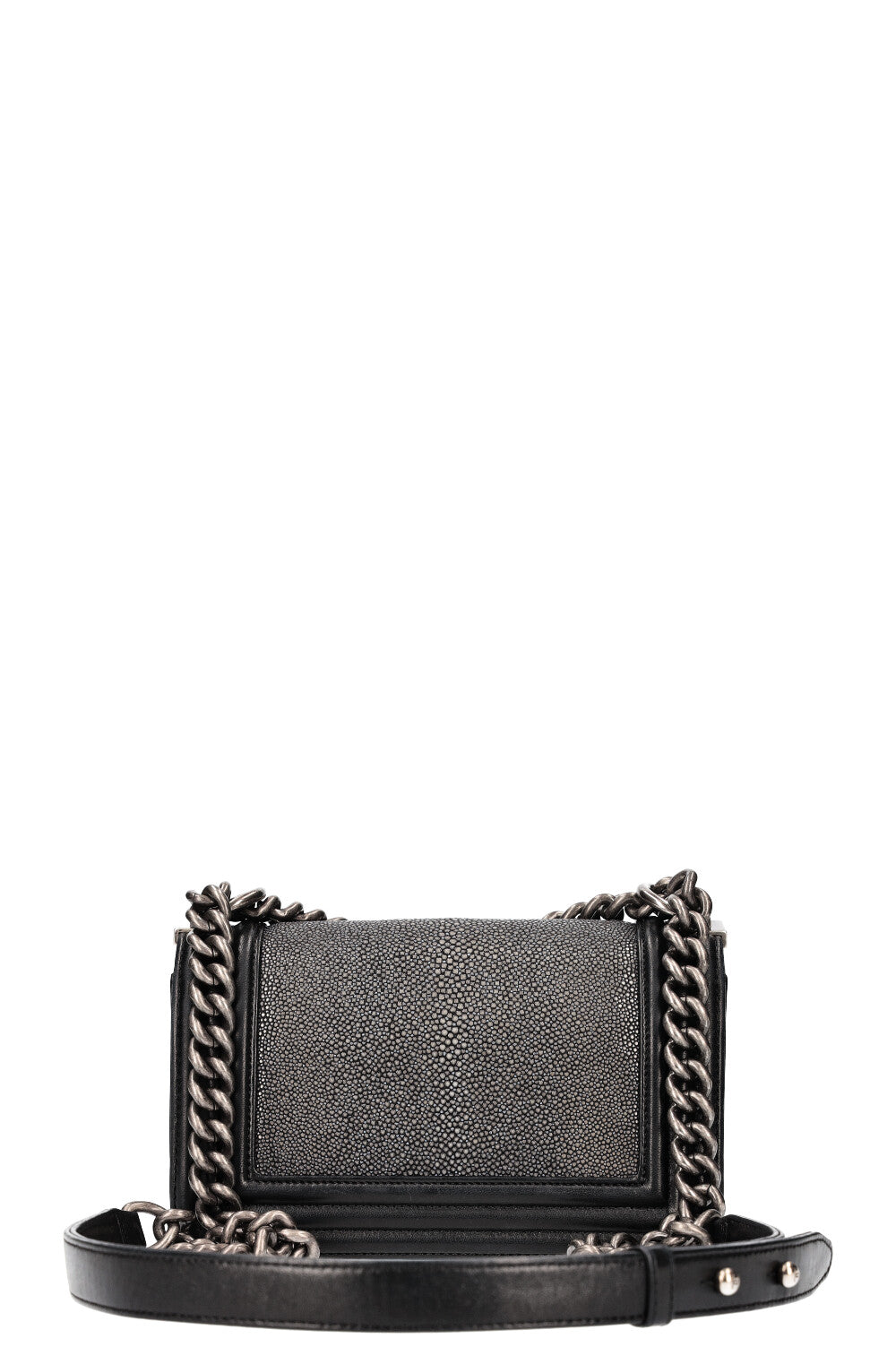 CHANEL Small Boy Bag Stingray Black