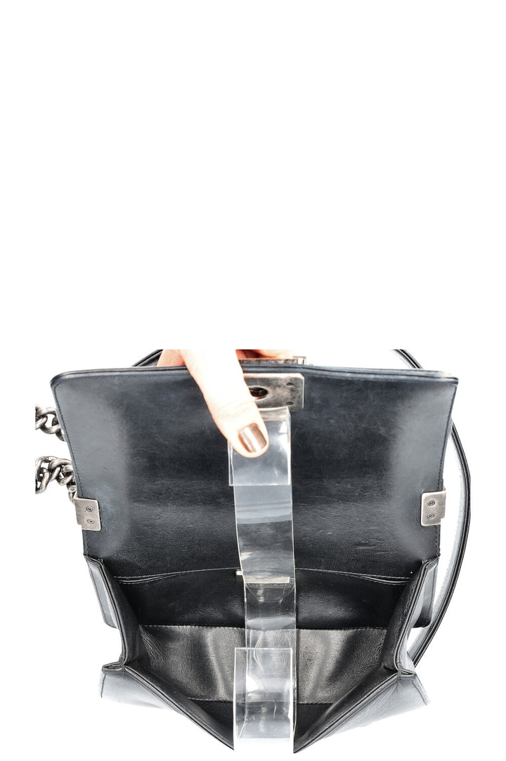 CHANEL Small Boy Bag Stingray Black
