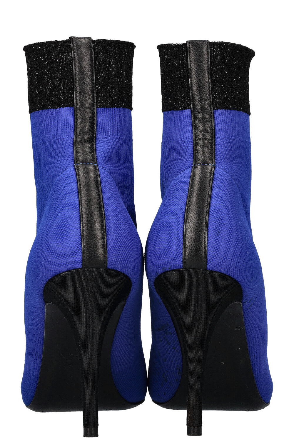 CHANEL Sock Boots Blue