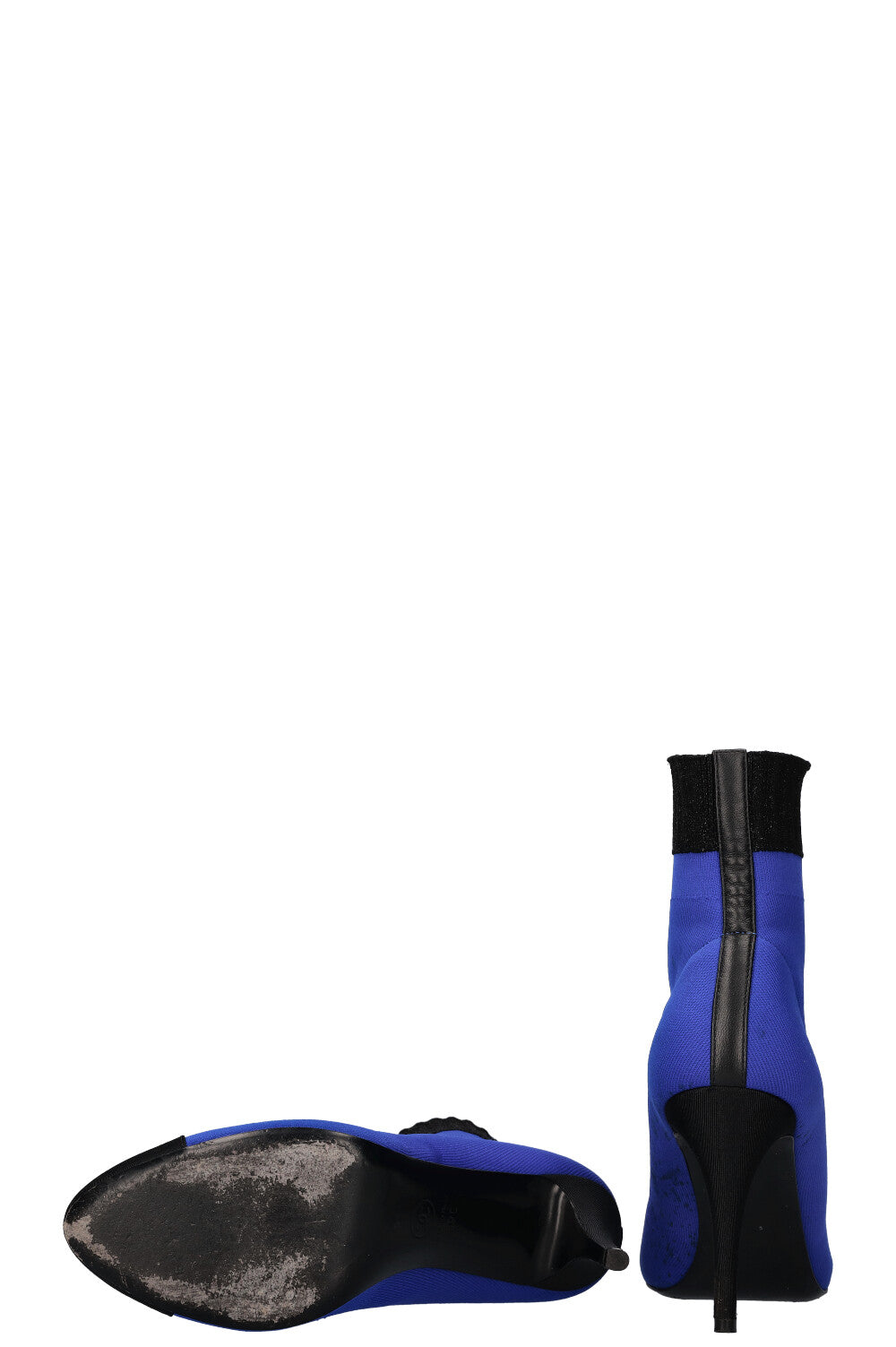 CHANEL Sock Boots Blue