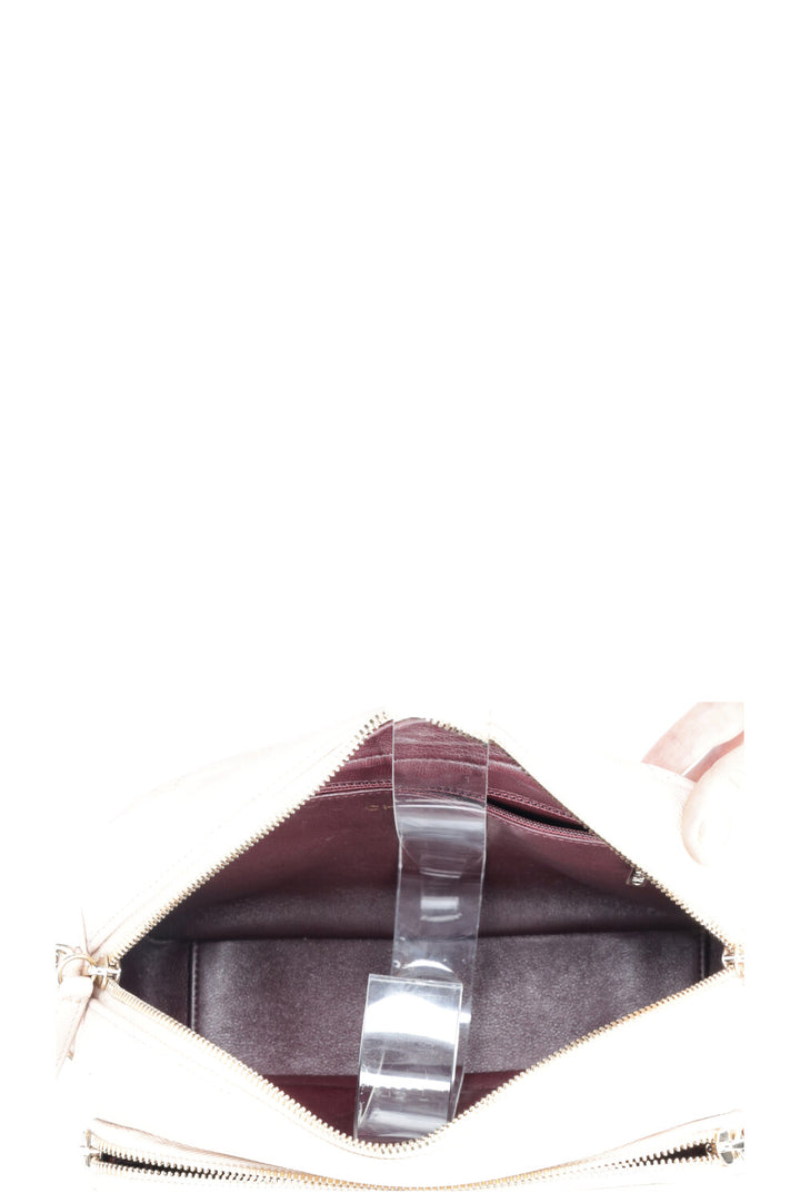 CHANEL Business Affinity Camera Case Bag Quilted Caviar Powder