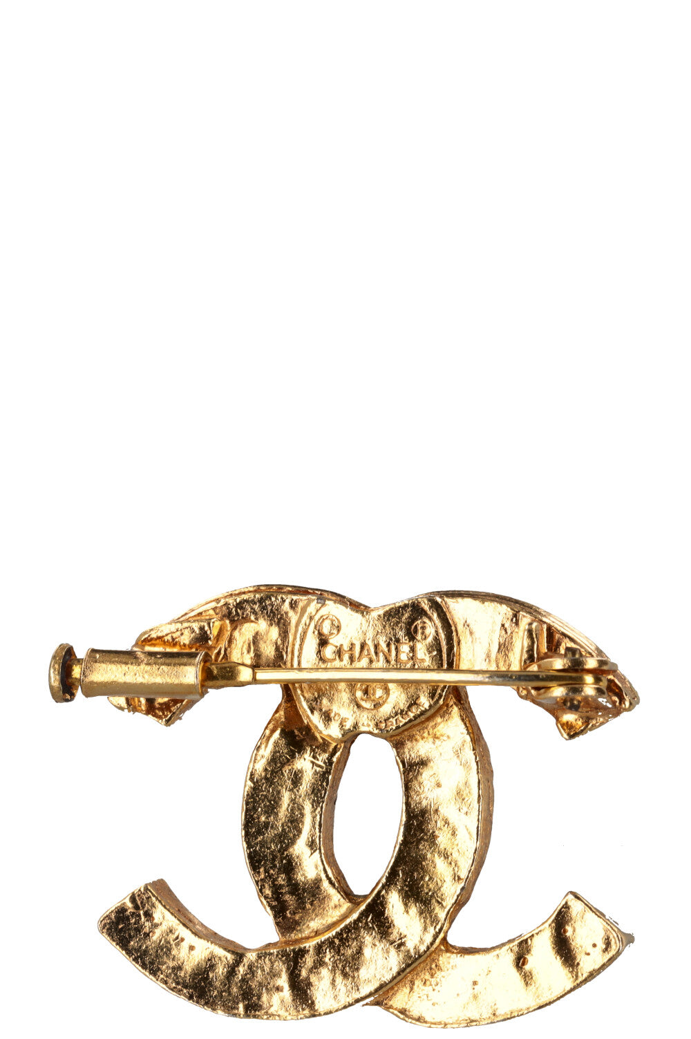 CHANEL Vintage CC Crystal Brooch