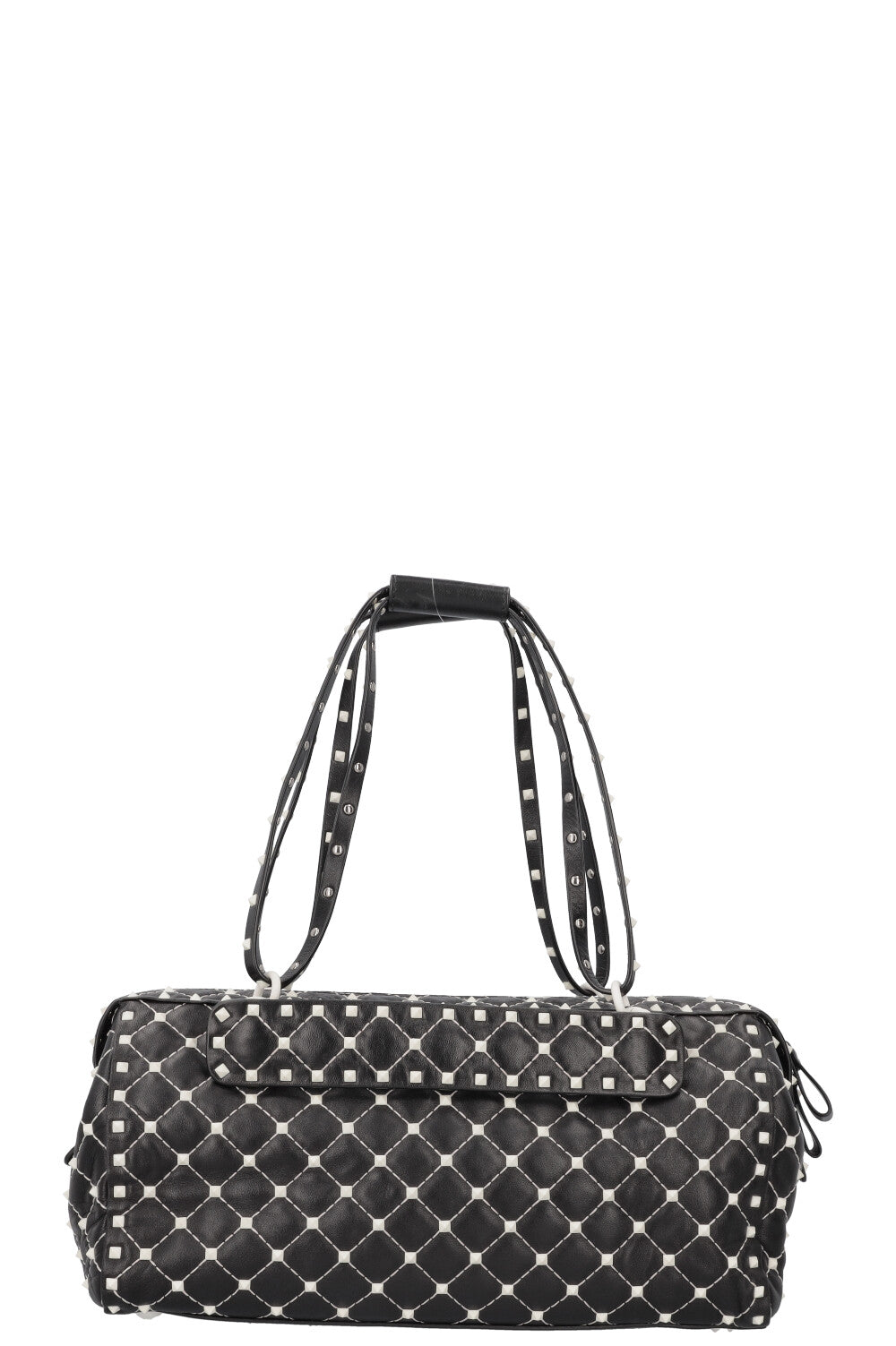 VALENTINO◆Medium Duffle Rockstud レザーバッグ VALENTINO Rockstud Duffle Bag Black White – REAWAKE