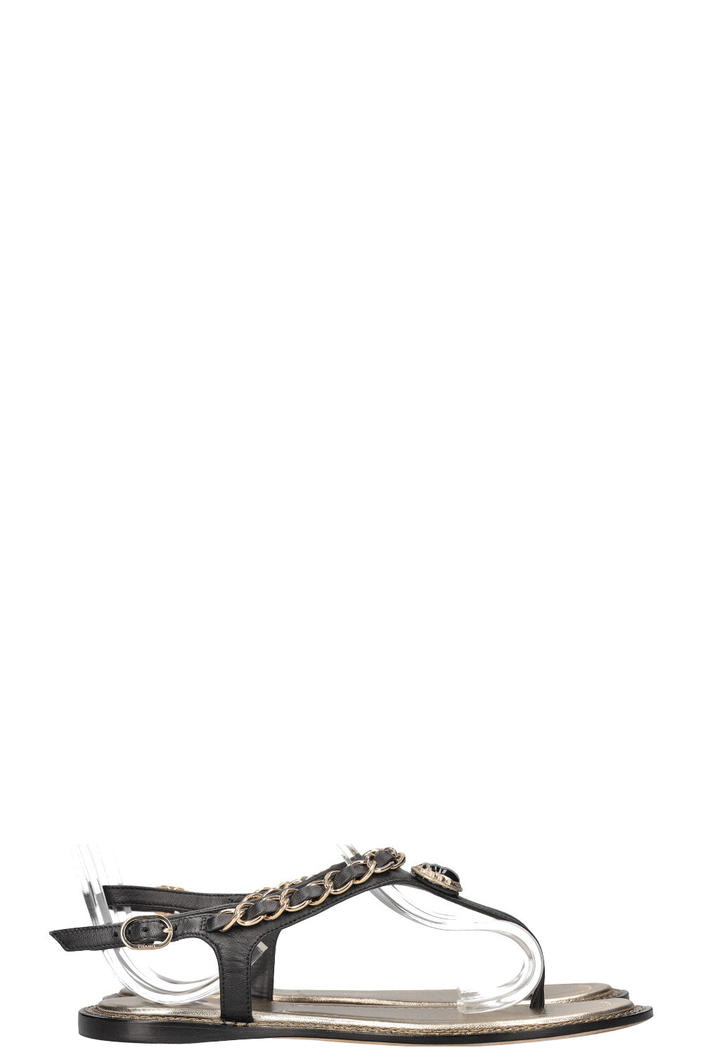 CHANEL 2019 Sandals Scarab Black