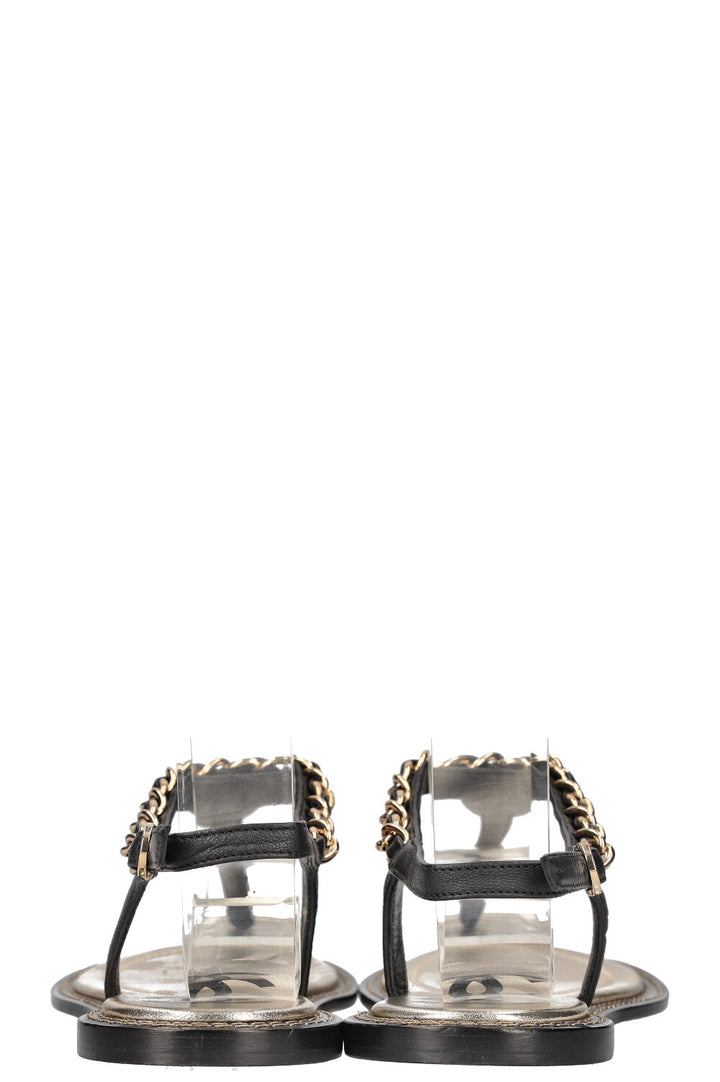 CHANEL 2019 Sandals Scarab Black