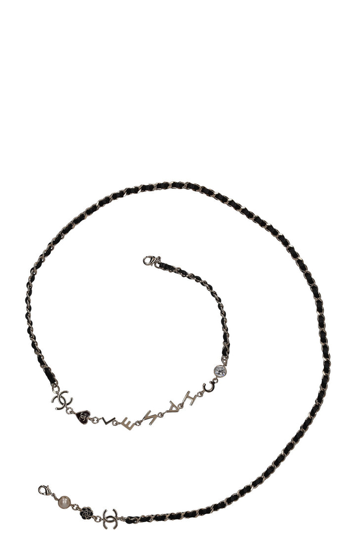 CHANEL Chain Sunglasses Black 5210Q