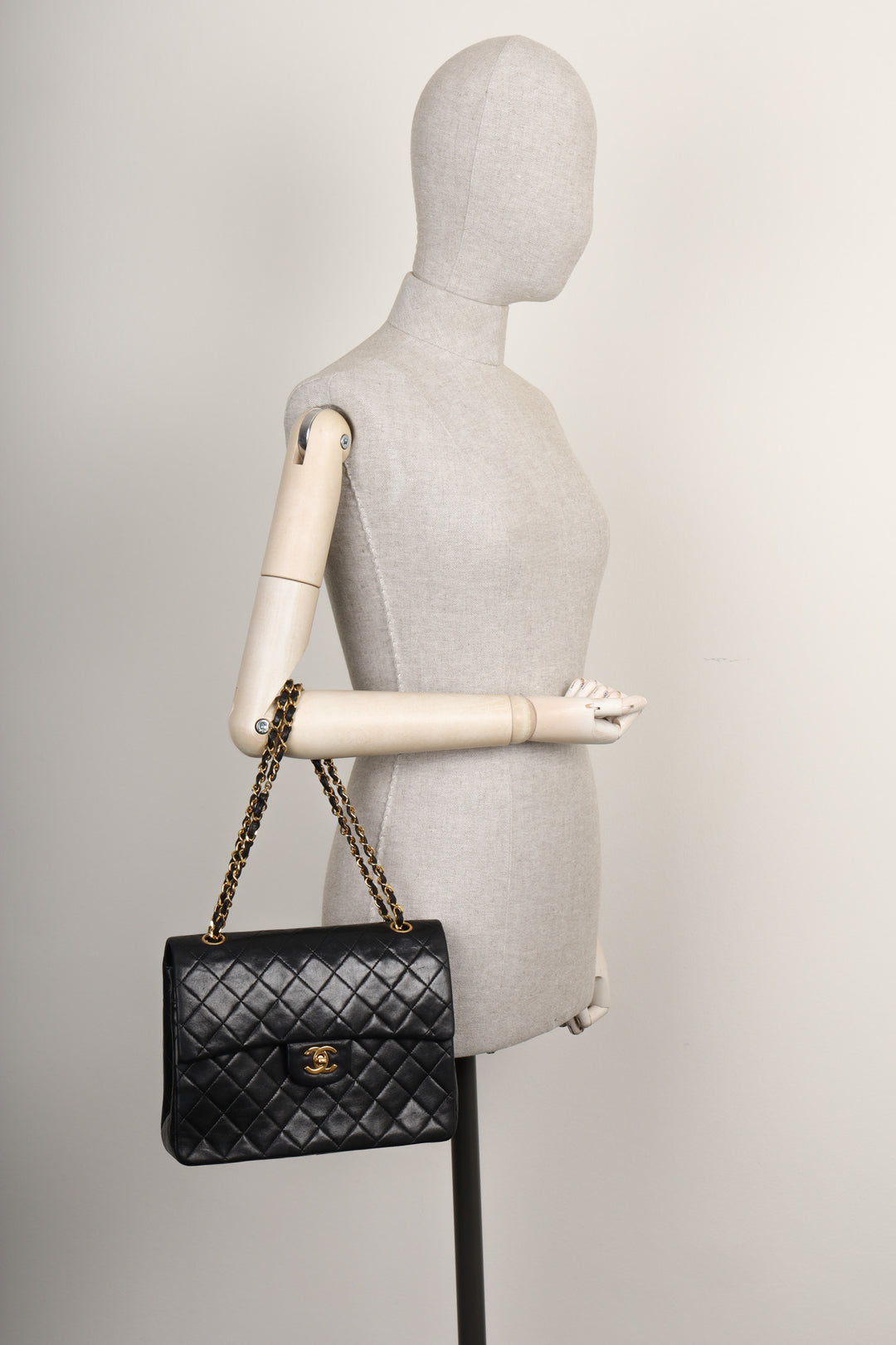 CHANEL Double Flap Bag Medium Square Bag Black