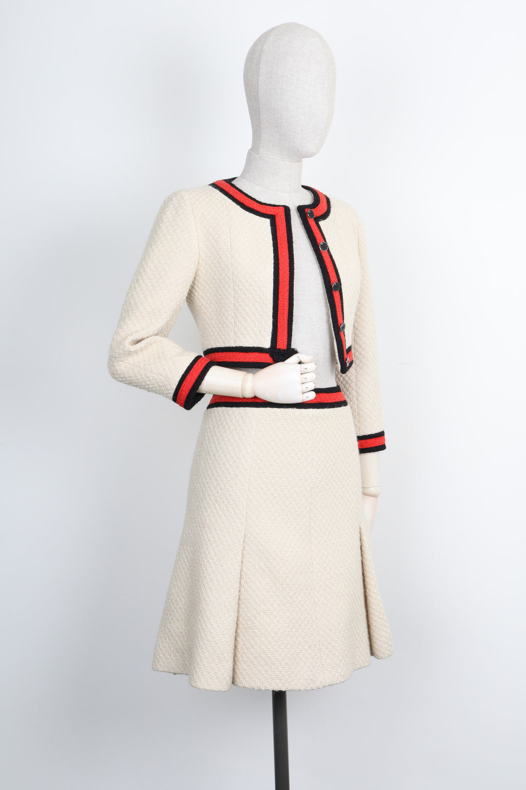 CHANEL Two-Piece Tweed Beige 01A