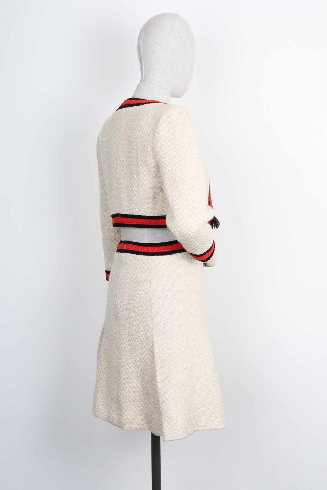 CHANEL Two-Piece Tweed Beige 01A