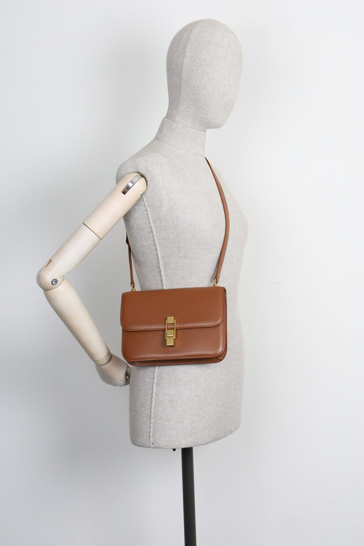 SAINT LAURENT Le Carré Bag Dark Beige