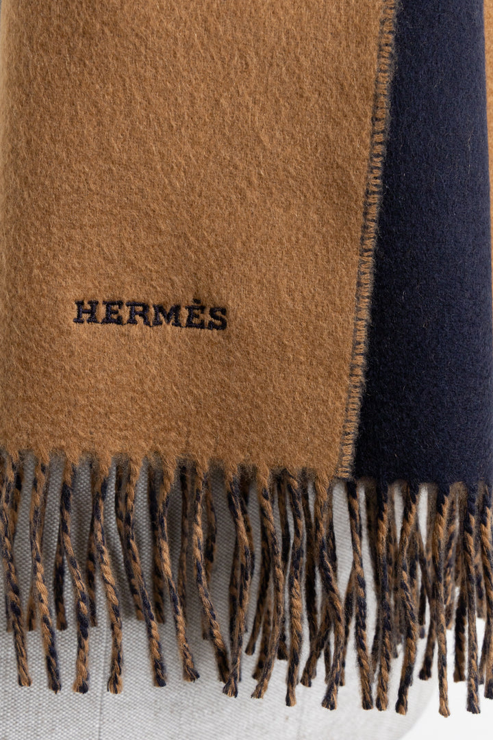 HERMÈS Echarpe Double Face Scarf Cashmere