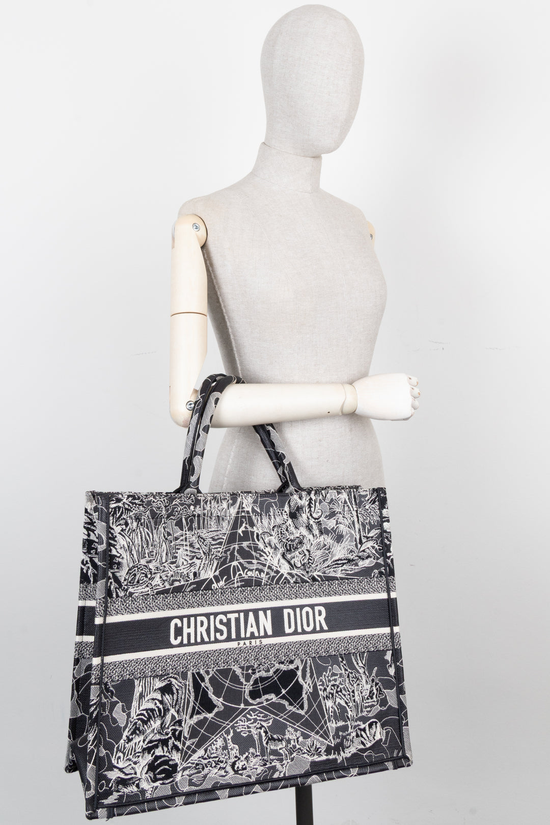CHRISTIAN DIOR Around The World Medium Book Tote Bag