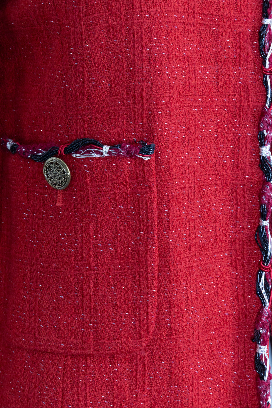 CHANEL 2010 Tweed Jacket, Red
