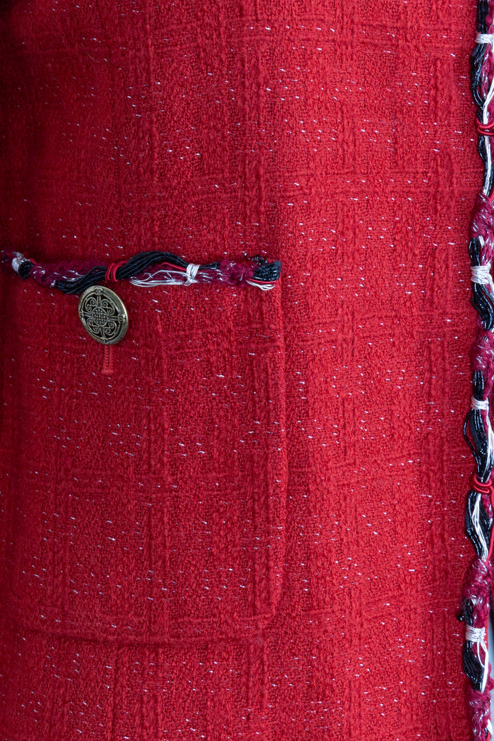 CHANEL 2010 Tweed Jacket, Red