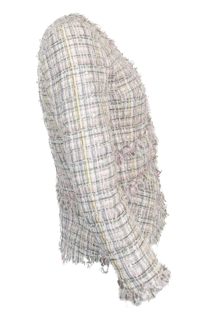 CHANEL 2005 Fantasy Tweed Jacket, Grey Pink