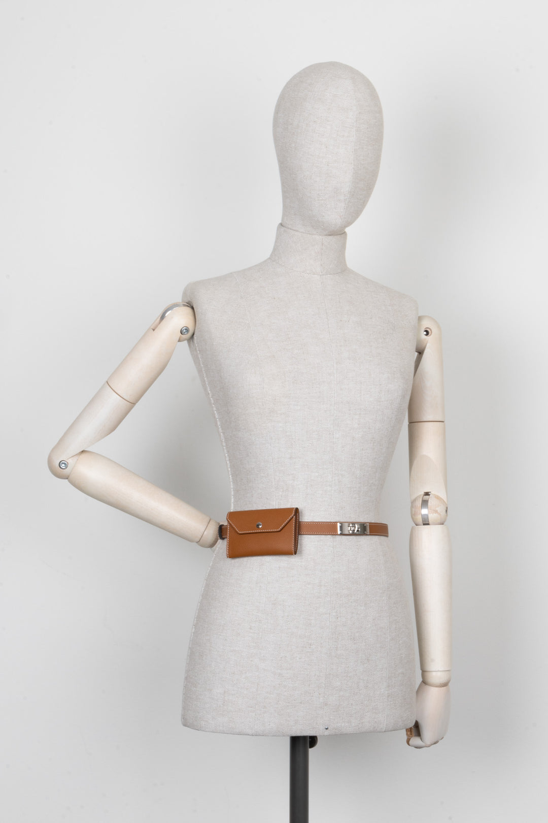Kelly Pocket Belt 18 Gold Epsom