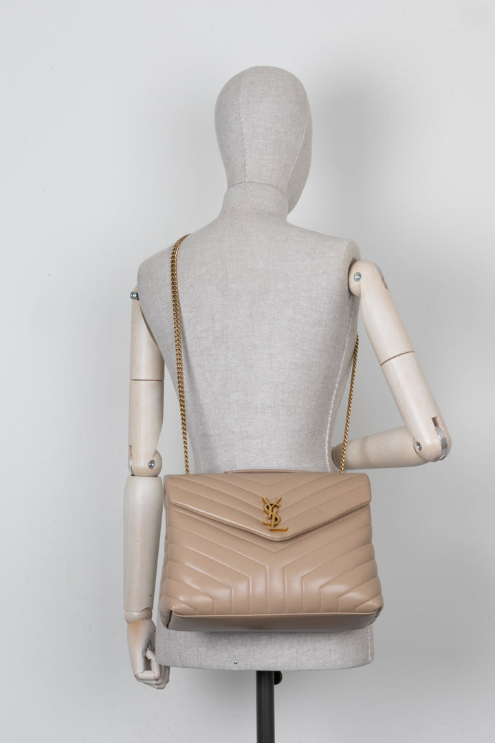 SAINT LAURENT LouLou Medium Beige