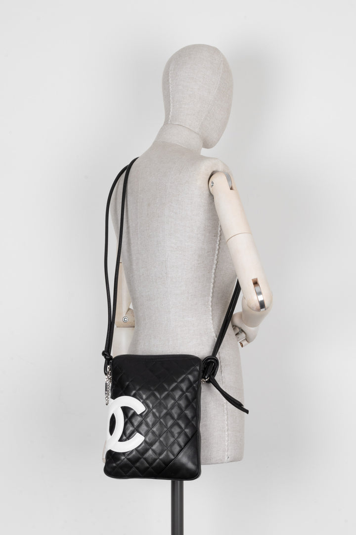CHANEL Small Ligne Cambon Crossbody Bag Black