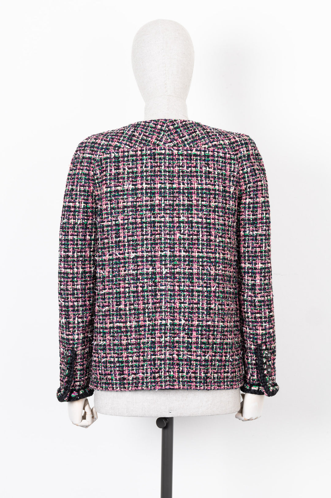 CHANEL Fantasy Tweed Jacket Pink Black 2019