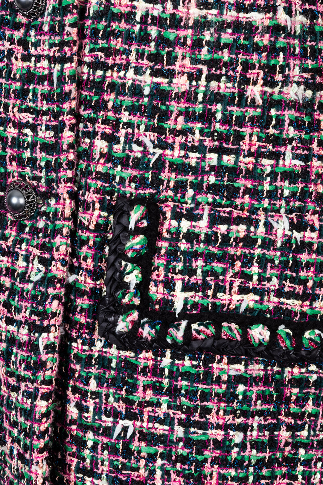 CHANEL Fantasy Tweed Jacket Pink Black 2019