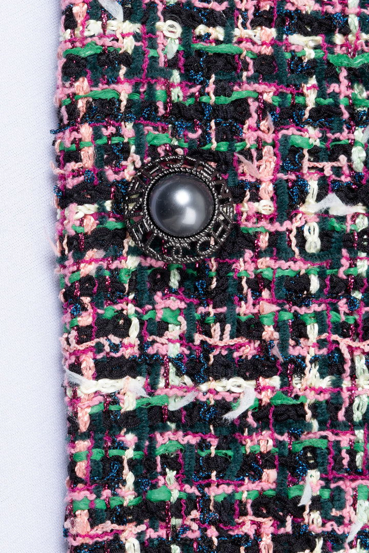 CHANEL Fantasy Tweed Jacket Pink Black 2019