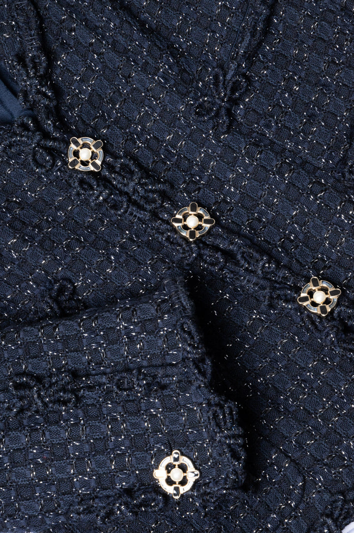 CHANEL Jacket Fantasy Tweed with Gripoix Buttons 07A