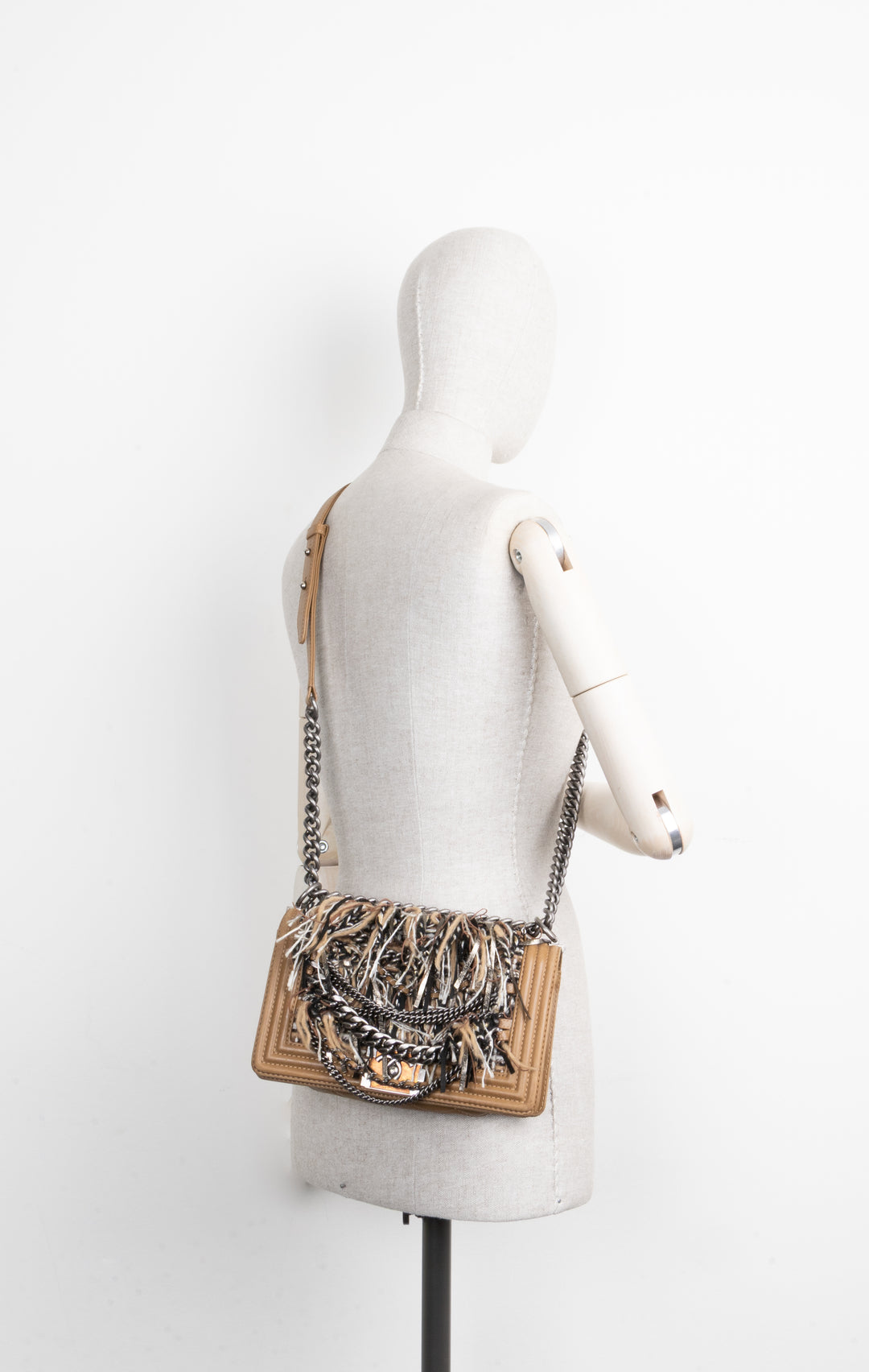 CHANEL Old Medium Boy Bag Limited Tweed Edition