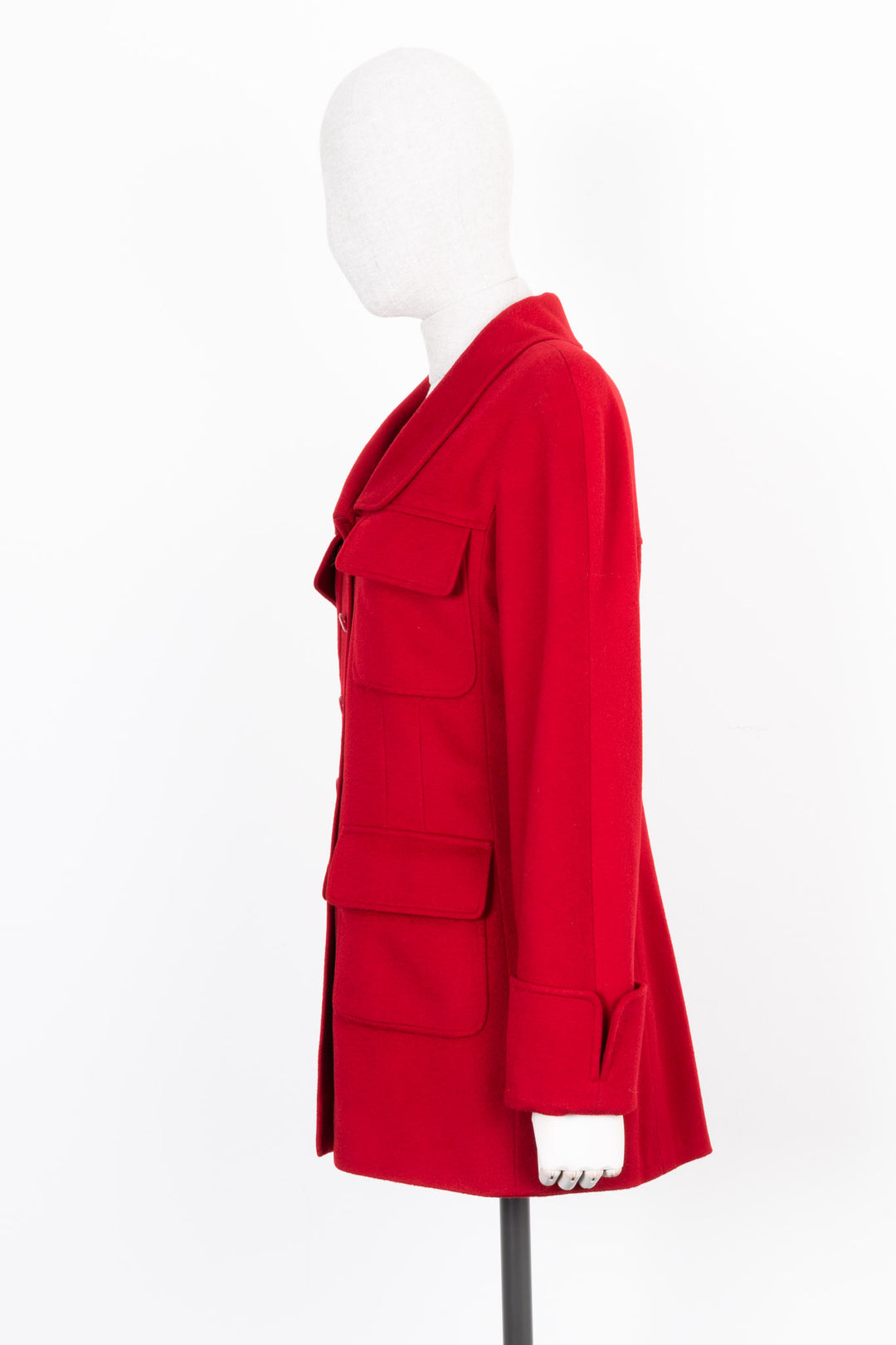 CHANEL Jacket Cashmere Red