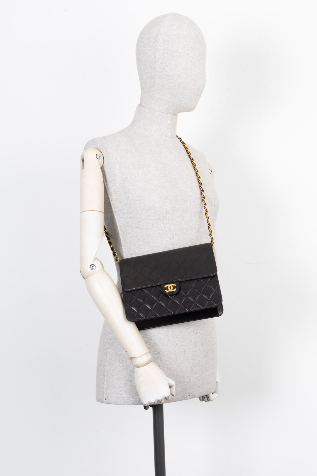 CHANEL Vintage Coco Flap Bag Brown