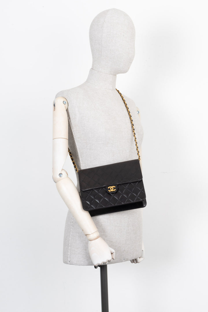 CHANEL Vintage Coco Flap Bag Brown