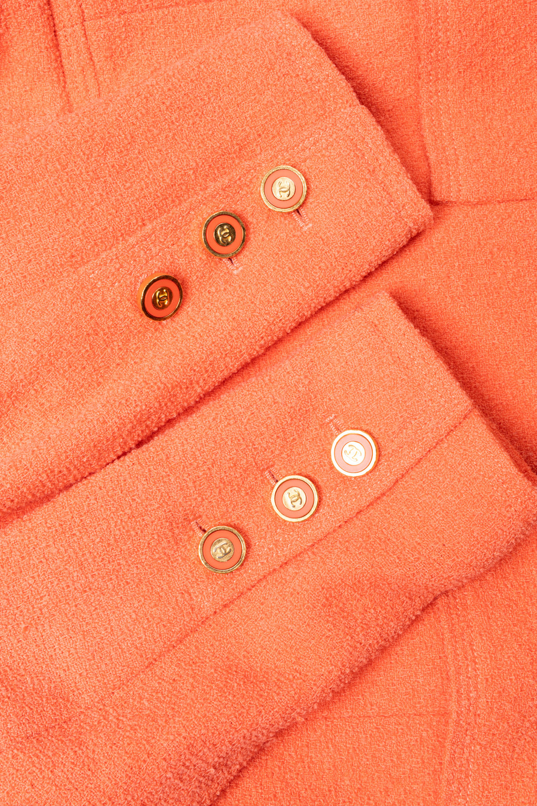 CHANEL Jacket Tweed Coral 96 Cruise