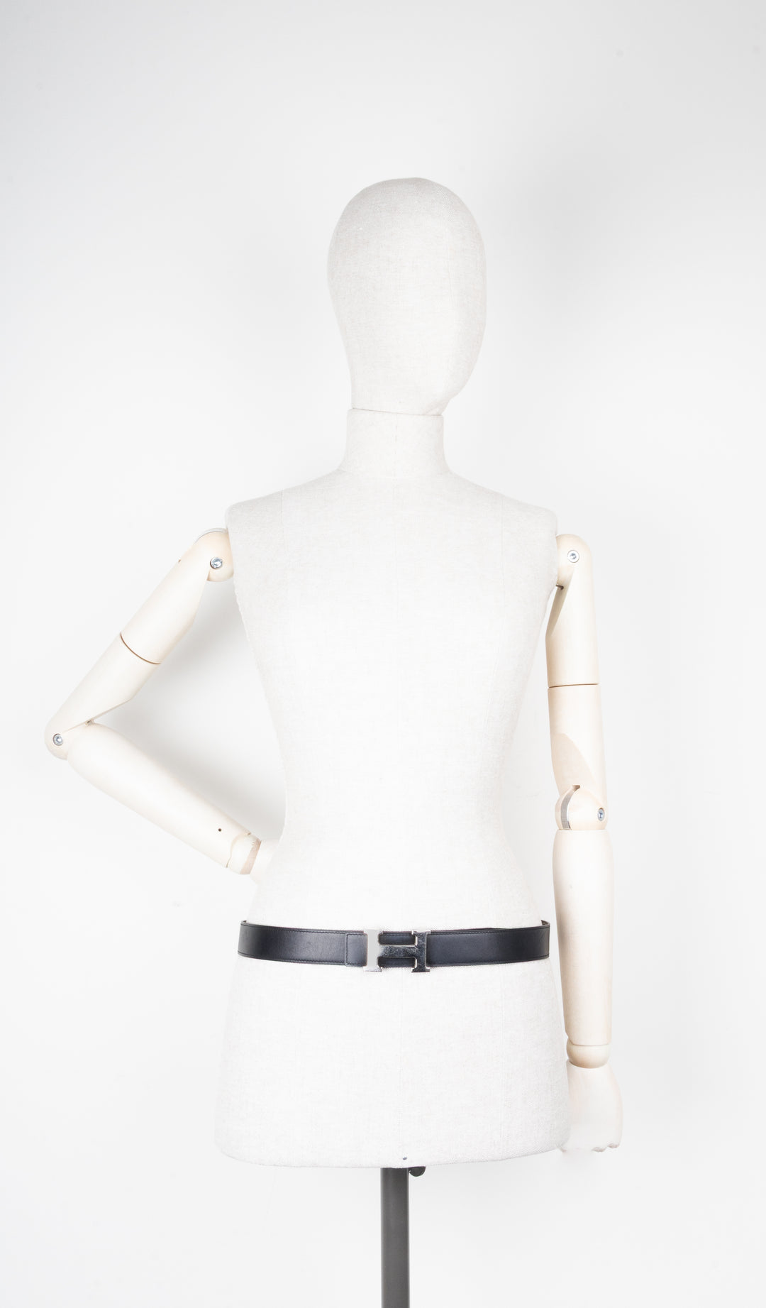 HERMÈS Constance Belt 32 Noir Etoupe