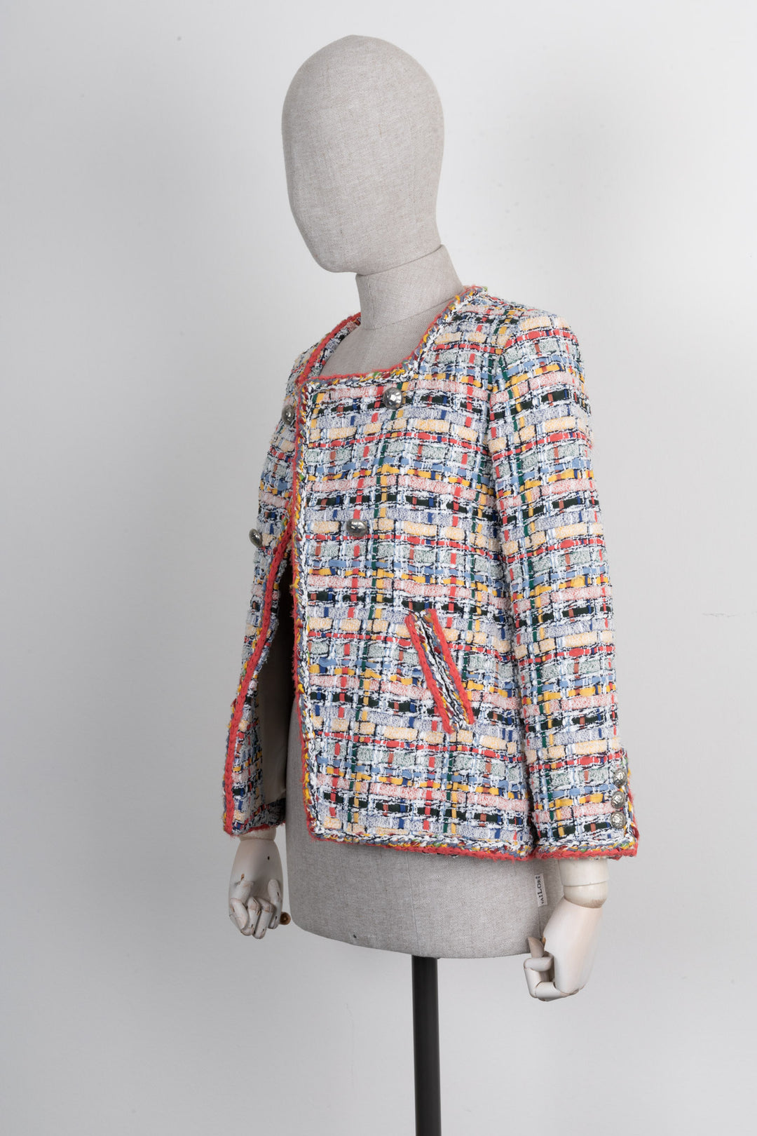 CHANEL 2015 Fantasy Tweed Jacket Multicolor