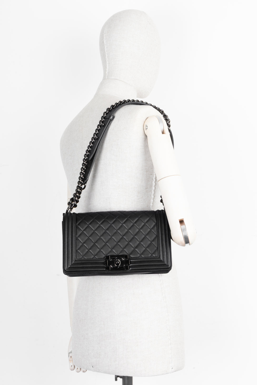 CHANEL Boy Bag So Black