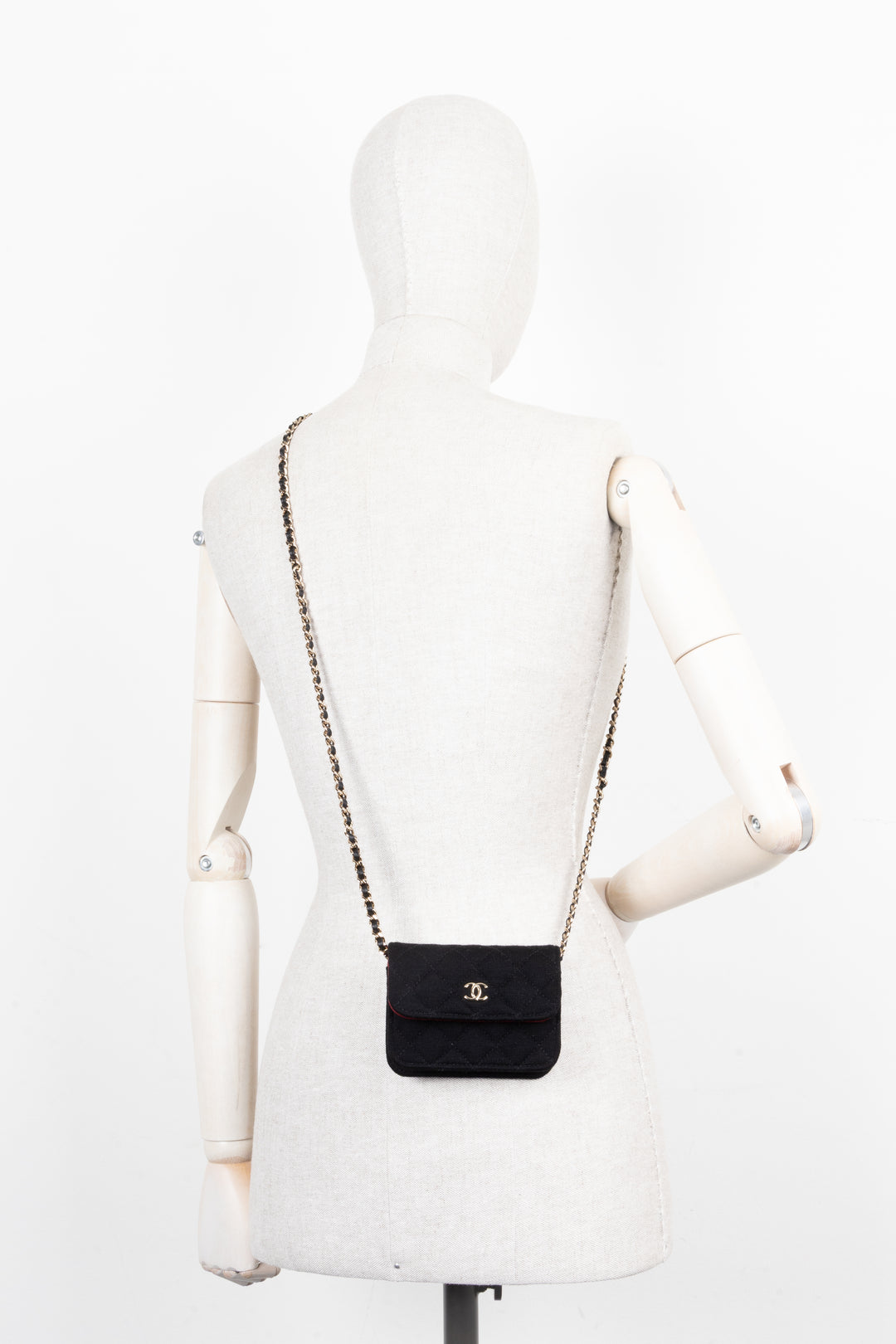 CHANEL Micro Flap Bag Black
