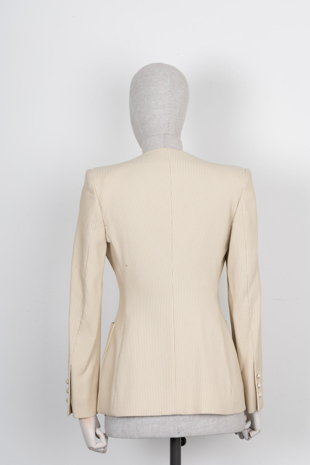 CHANEL Jacket Striped Beige 01P