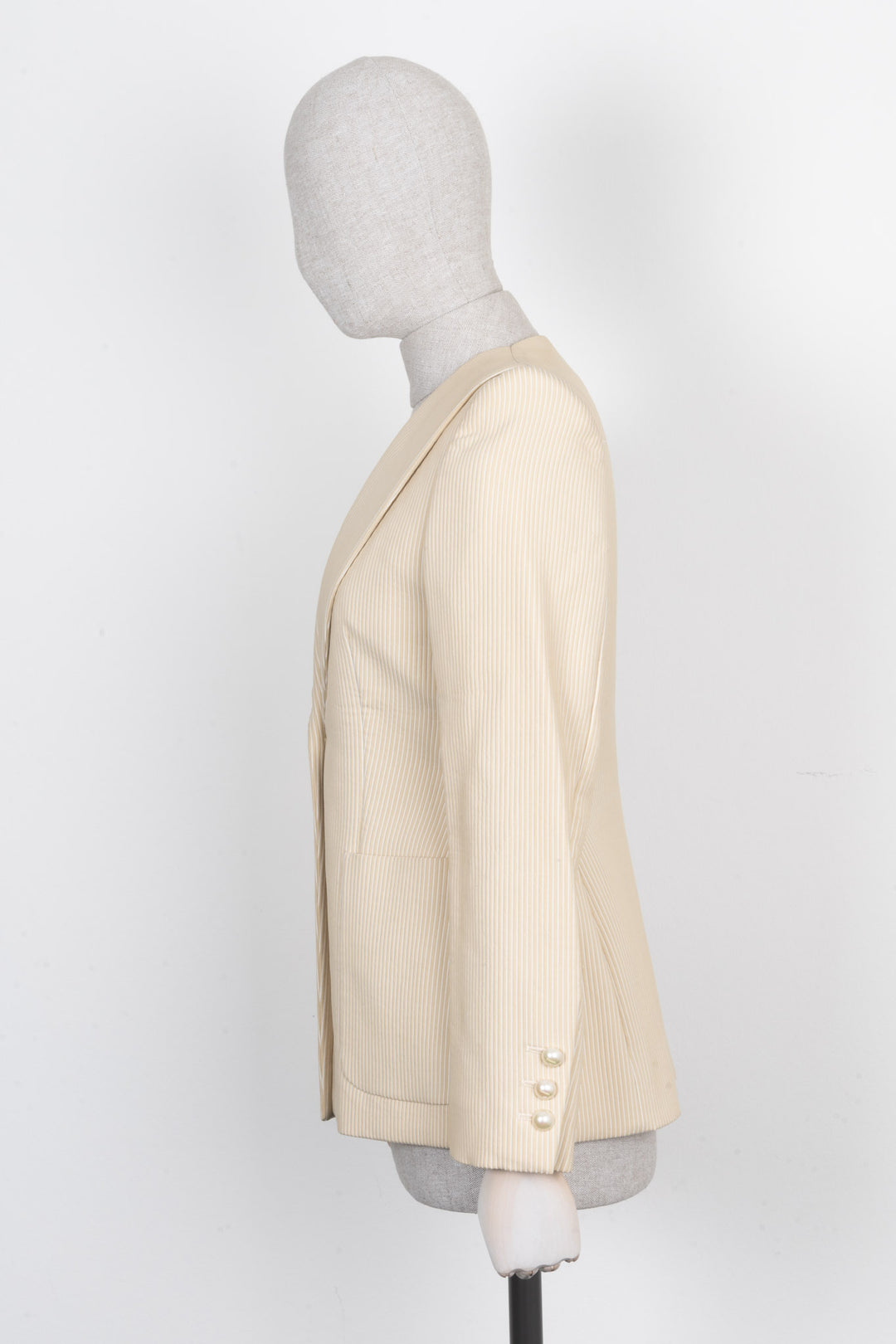 CHANEL Jacket Striped Beige 01P