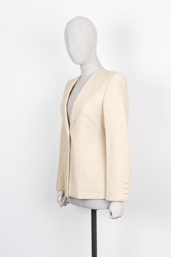 CHANEL Jacket Striped Beige 01P
