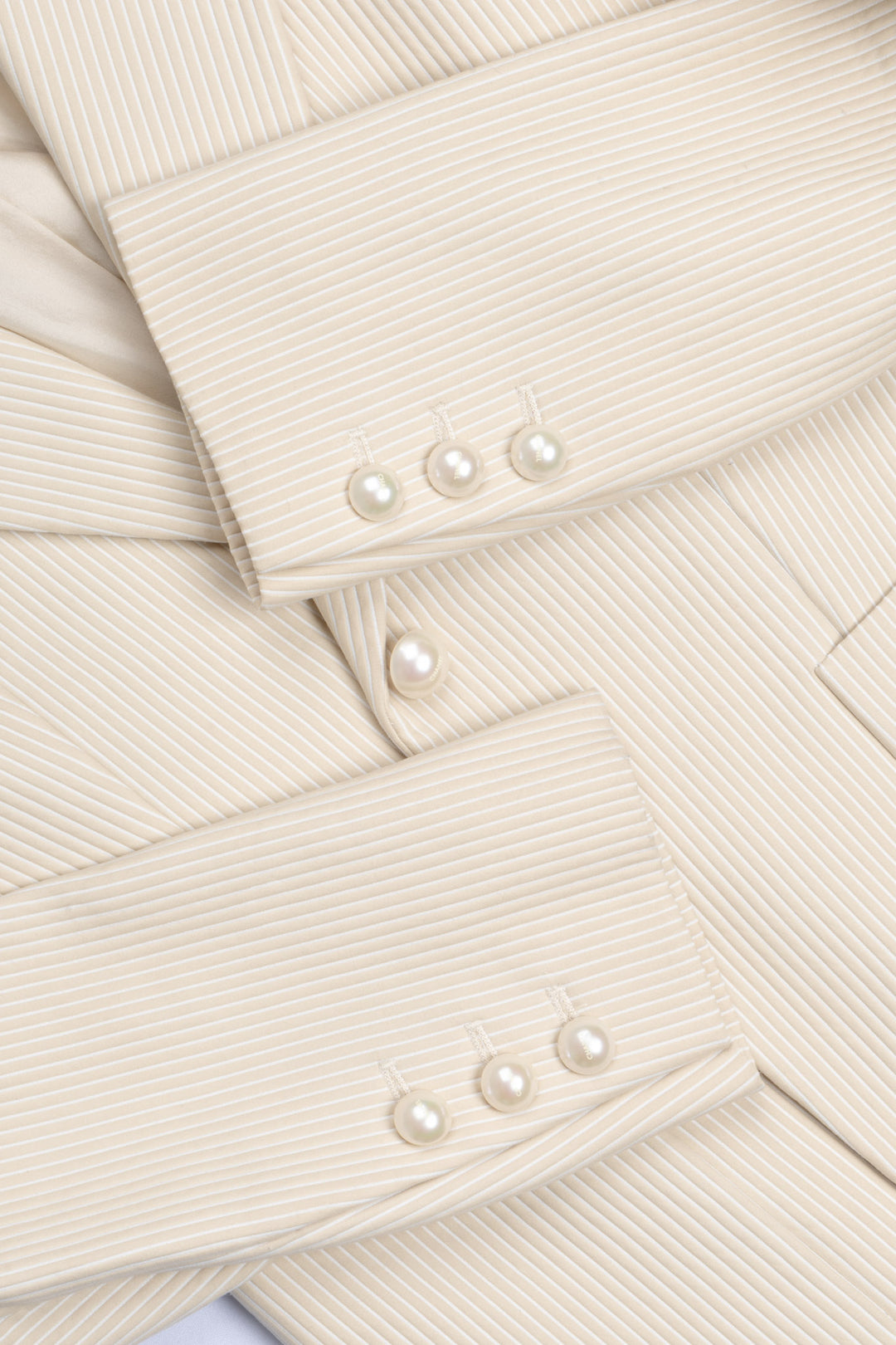 CHANEL Jacket Striped Beige 01P