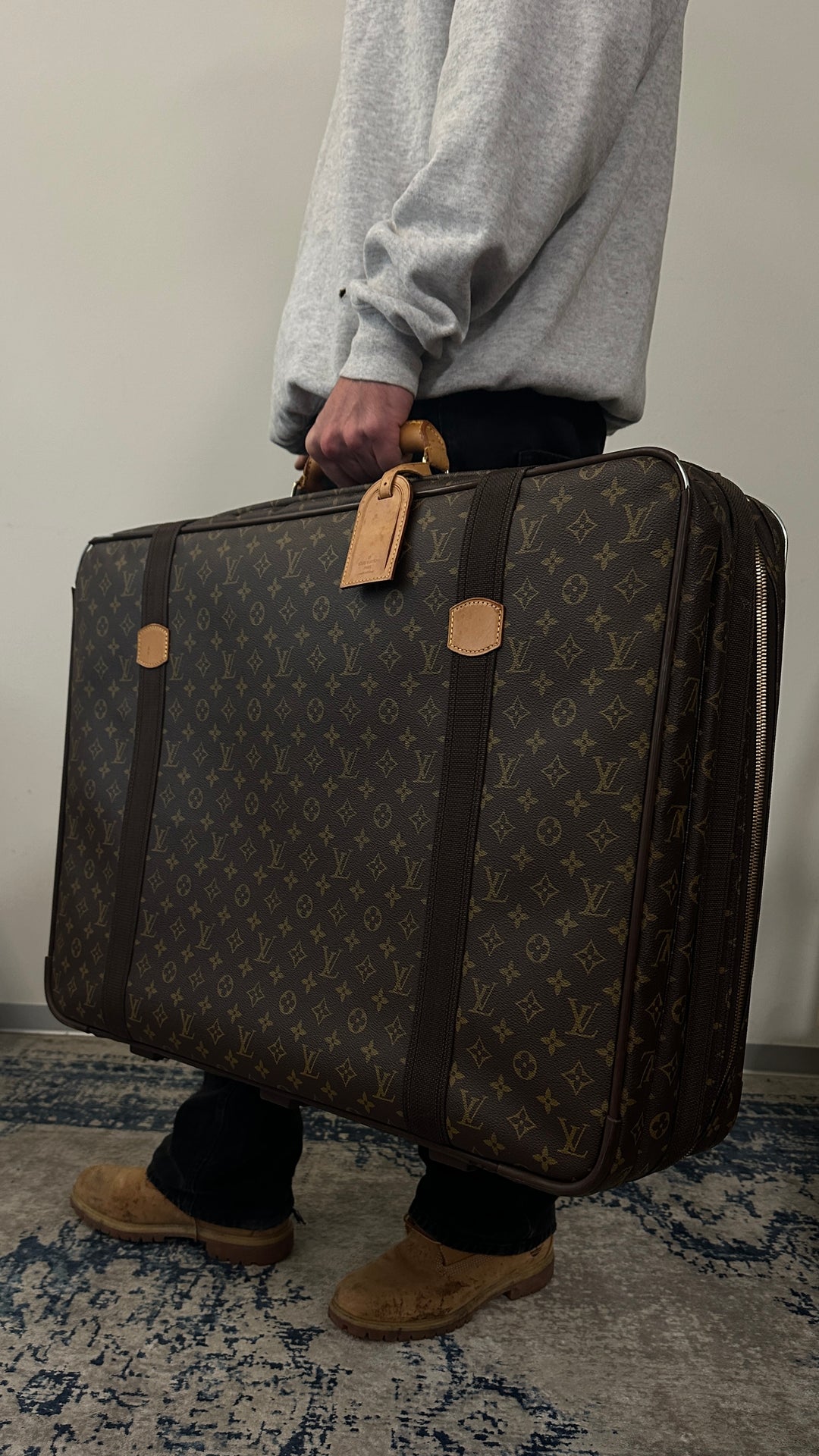LOUIS VUITTON Satellite 70 Suitcase MNG Canvas