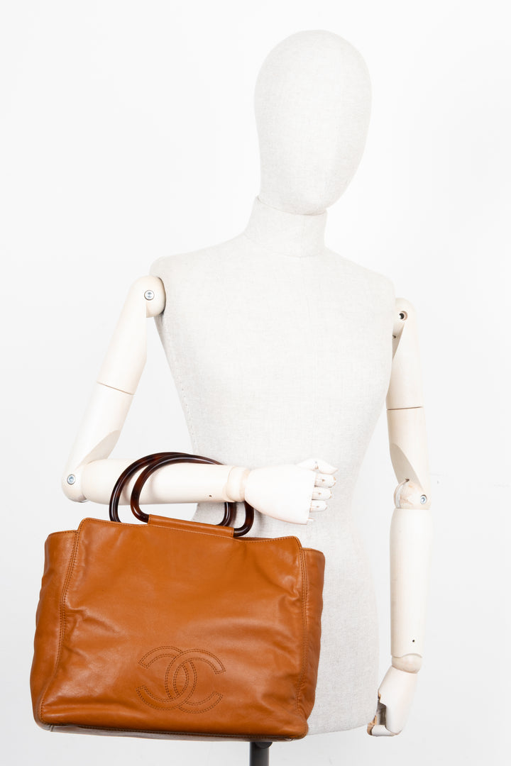 CHANEL Tote Bag Orange