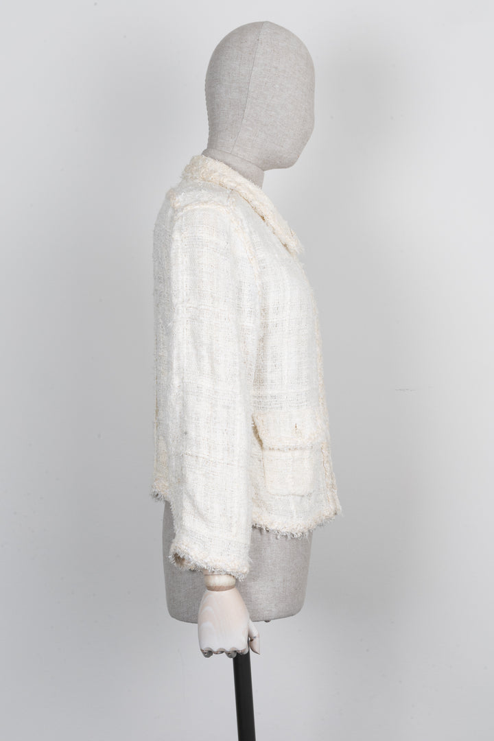 CHANEL 2007 Cruise Tweed Jacket Ivory