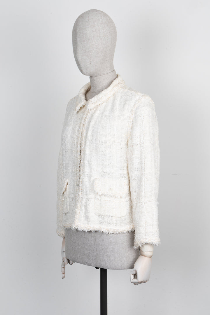 CHANEL 2007 Cruise Tweed Jacket Ivory