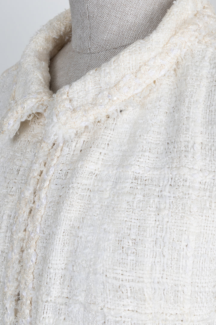 CHANEL 2007 Cruise Tweed Jacket Ivory