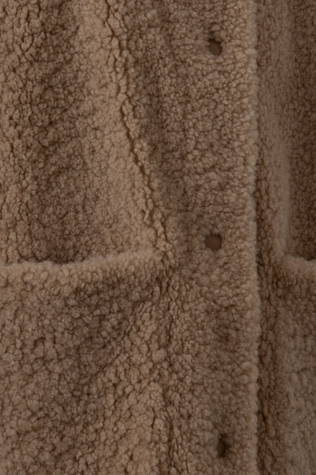 PRADA Oversize Jacket Shearling Beige