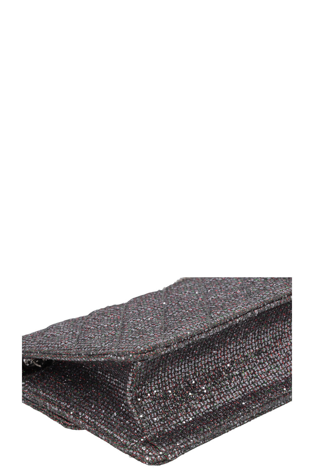 CHANEL 2.55 Reissue Bag Glitter Silver