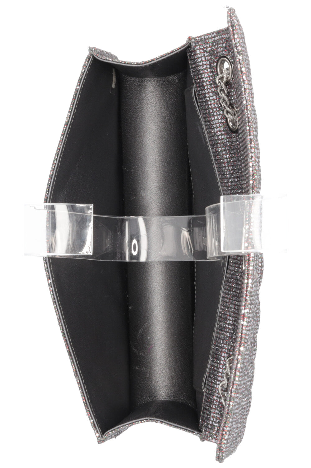 CHANEL 2.55 Reissue Bag Glitter Silver