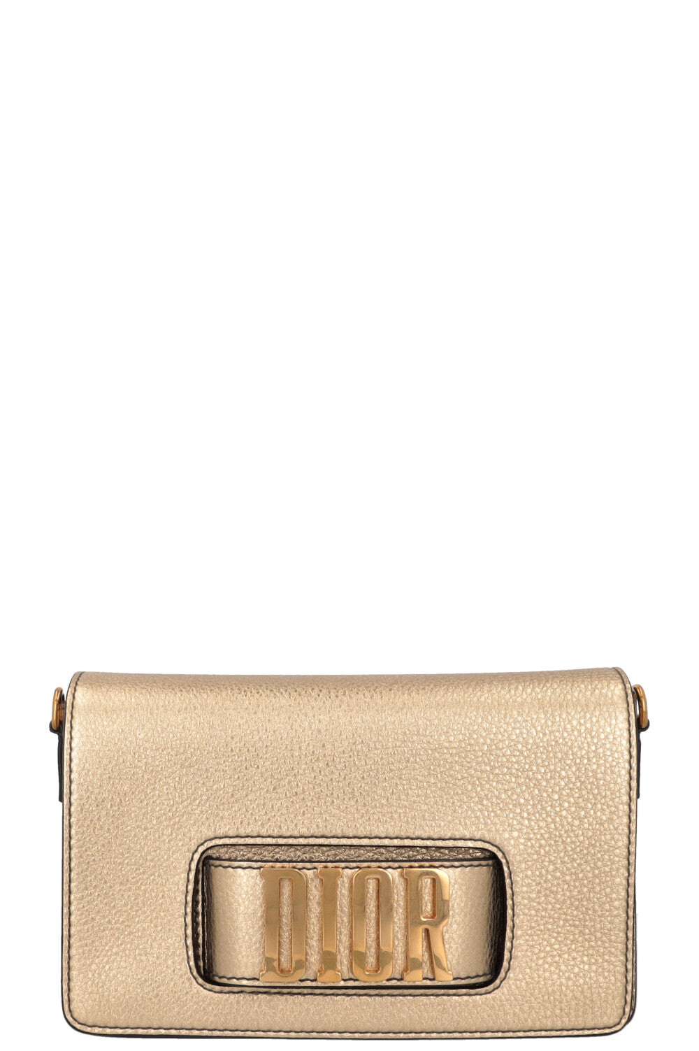 CHRISTIAN DIOR Dio(R)evolution Bag Leather Gold