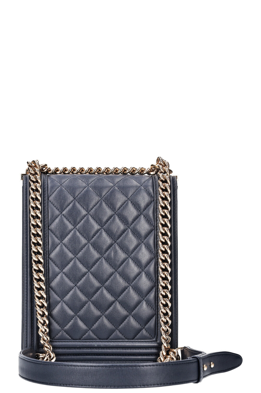 CHANEL North South Boy Flap Bag Blue